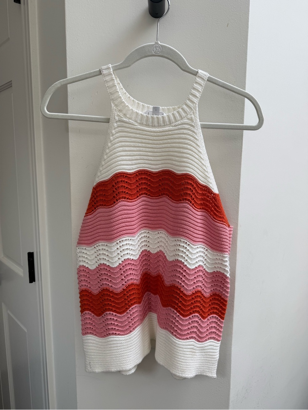 THML Cream Ribbed Knit Sweater